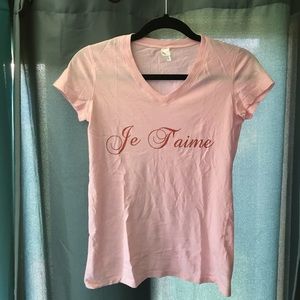 Sot Pink Je T'aime Tee (S)